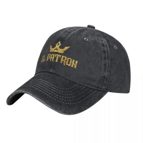 EL Patron Denim Baseballkappe Gold Design Männer Erwachsene Custom Logo Hip Hop Hüte Sommer Lustig Outdoor Sport Sonnencreme Baseball Caps Geschenk von LYLQSSYS