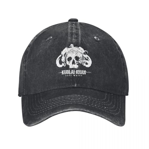 LYLQSSYS Kublai Khan TX Waeer Skull Washed Baseball Cap Metalcore Band Casual Trucker Hut Paar Frauen Sonnenschirm Baseball Caps Geschenk LYLQSSYS Kublai Khan TX Waeer Skull Washed Baseball Cap Metalcore Band Casual Trucker Hut Paar Frauen Sonnenschirm Baseball Caps Geschenk von LYLQSSYS