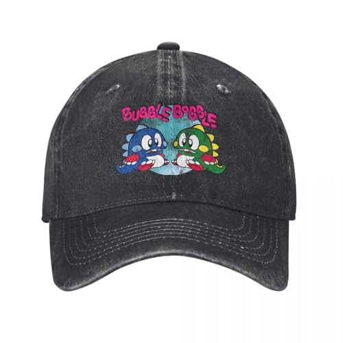 LYLQSSYS Vintage Bubble Bobble Baseballkappe für Frauen Männer Casual Trucker Hut Hochwertige Designer Running Snapback Cap Geschenk von LYLQSSYS