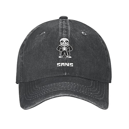 Sans Papyrus Undertale Unisex Baseball Caps Gaming Distressed Baumwolle Caps Casual Outdoor Ganzjährig Reisen Verstellbare Kopfbedeckungen Outdoor Geschenke von LYLQSSYS