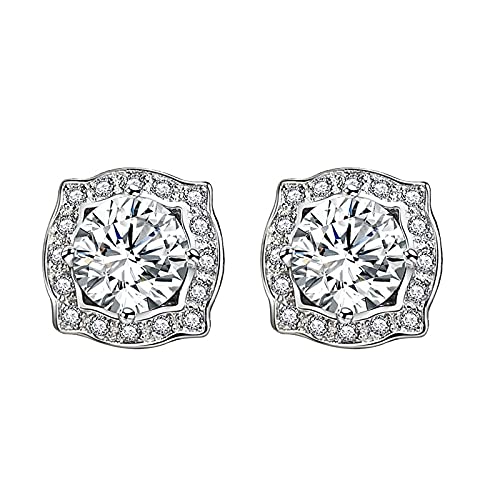 0.8Ct Lab Diamond Stud Earring Schmuck Verlobungsringe Hochzeit Ohrringe für Frauen Brautparty, LYLSSSDH von LYLSSSDH