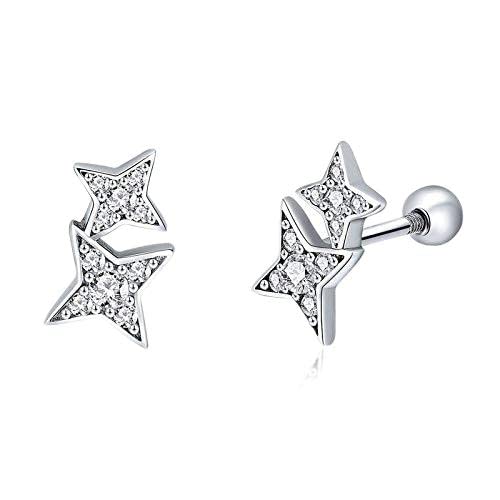 100% Funkelnder Stern Meteor Luminous Crystal Stud Ohrringe für Frauen Schmuck, LYLSSSDH von LYLSSSDH