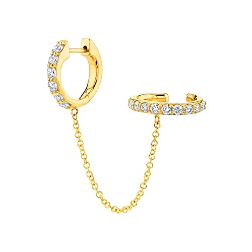 Hoop Ohrringe für Frauen Piercing Earings Diamond Hoops Ohrring Kette Schmuck Pendientes, LYLSSSDH, Q1 ist von LYLSSSDH