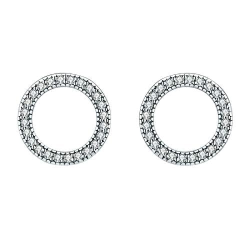 Luminous Round Circle Stud Ohrringe für Frauen Schmuck, LYLSSSDH von LYLSSSDH