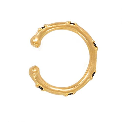 Ohrmuschel Ohrringe für Frauen Cube Zirkon Ohrmuschel Clip auf Ohrring Keine Piercing Ohrringe Schmuck, LYLSSSDH, Gold zwei von LYLSSSDH