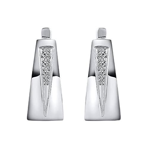 Ohrring Popular Style Clear Zirkon Delicate Clip Ohrringe für Frauen Mädchen Accessoires Schmuck, LYLSSSDH von LYLSSSDH