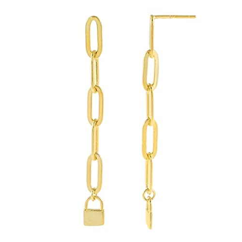 Paper Clip Chain Stud Ohrringe für Frauen Piercing Ohrring Schmuck, LYLSSSDH, E3 ist von LYLSSSDH