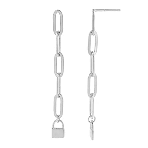 Paper Clip Chain Stud Ohrringe für Frauen Piercing Ohrring Schmuck, LYLSSSDH, E4 ist von LYLSSSDH