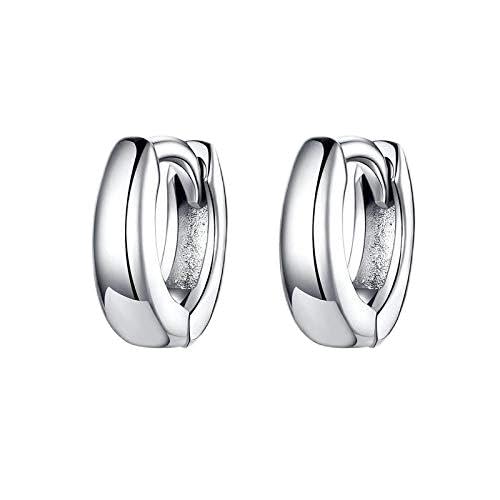 Polieren Tiny Circle Hoop Ohrringe für Frauen und Männer Stil Feinen Schmuck, LYLSSSDH von LYLSSSDH