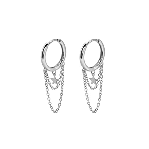 Tassel Chain Hoop Ohrringe für Frauen Piercing Earings Ear Buckle Jewelry Pendientes, LYLSSSDH, E2 ist von LYLSSSDH