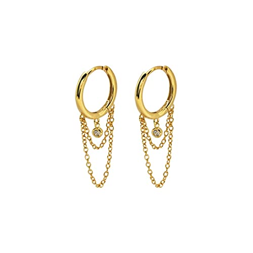 Tassel Chain Hoop Ohrringe für Frauen Piercing Earings Ear Buckle Jewelry Pendientes, LYLSSSDH, E3 ist von LYLSSSDH