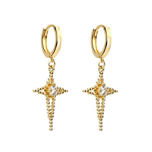 Zirkon Hoop Ohrringe für Frauen Runde Piercing Ohrring Schmuck 925 Pendientes, LYLSSSDH, E3 ist von LYLSSSDH