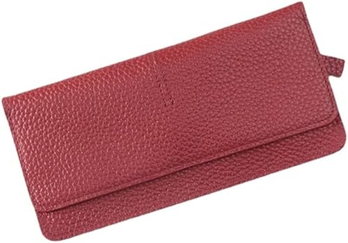 Brieftasche WOM -Leder -Brieftasche Frau Langer Brieftaschen Lady Clutch Bag Coin Geldbörse Kreditkartenhalter (Farbe: E, Größe: 20 * 9,5 * 1 cm) von LYLXSF