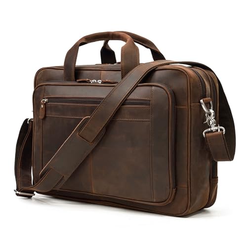 LYLXSF Herren Vintage Handtasche Leder Aktentasche Freizeit Arbeit PUSS COMPUTER BAG CROSSBODENT SCHULTER Tasche LYLXSF Herren Vintage Handtasche Leder Aktentasche Freizeit Arbeit PUSS COMPUTER BAG CROSSBODENT SCHULTER Tasche von LYLXSF