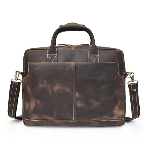 LYLXSF Vintage Herren Aktentasche Computerbeutel Lederschulterbrötchen Top Schicht Kuhladen Arbeit Handtasche LYLXSF Vintage Herren Aktentasche Computerbeutel Lederschulterbrötchen Top Schicht Kuhladen Arbeit Handtasche von LYLXSF