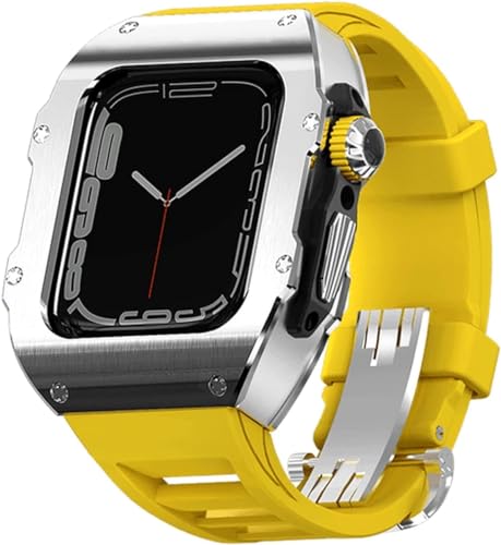 RM -Stil Edelstahl Uhr Watch Hülle Fluor Gummi -Gurt für Ultra 49 mm, Titanium -Schock -Proof -Lünde -Übungsband, für IWatch 8 49mm Frauen- und Herren -Uhrenband RM -Stil Edelstahl Uhr Watch Hülle Fluor Gummi -Gurt für Ultra 49 mm, Titanium -Schock -Proof -Lünde -Übungsband, für IWatch 8 49mm Frauen- und Herren -Uhrenband von LYLXSF