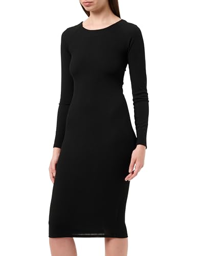 LYNNEA Damen Langarmkleid midi 11127260-LY02, SCHWARZ, M/L von LYNNEA