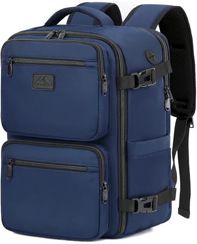 LYNXCHER Rucksack Easyjet Handgepäck 45x36x20 Klein Handgepäck Flugzeug Schwarz Reiserucksack 30L Backpack mit 15.6 Zoll Laptop Rucksack Eurowings für Herren Damen (Dunkelblau,M) von LYNXCHER