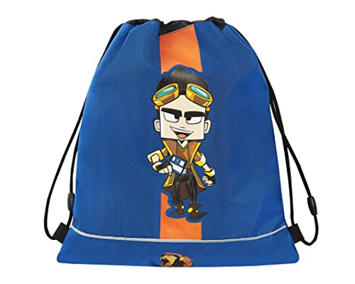 LYON GAMER - Rucksack für Mädchen und Kinder mit Kordelzug und Anti-Schlag-System, geeignet als Sporttasche und Kindergarten - Rucksack für Mädchen, nützlich als Schulrucksack und Free-Time, 35 x 42 von Franco Cosimo Panini