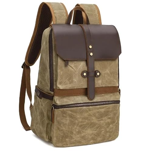Canvas-Rucksack Herren Vintage Trekking-Rucksack Klassischer Rucksack aus gewachstem Canvas Kleiner Rucksack for Männer Stilvoller Canvas-Rucksack Robuster Rucksack for die Schule Outdoor-Canvas-Rucks Canvas-Rucksack Herren Vintage Trekking-Rucksack Klassischer Rucksack aus gewachstem Canvas Kleiner Rucksack for Männer Stilvoller Canvas-Rucksack Robuster Rucksack for die Schule Outdoor-Canvas-Rucks von LYP-DEINEOMGS
