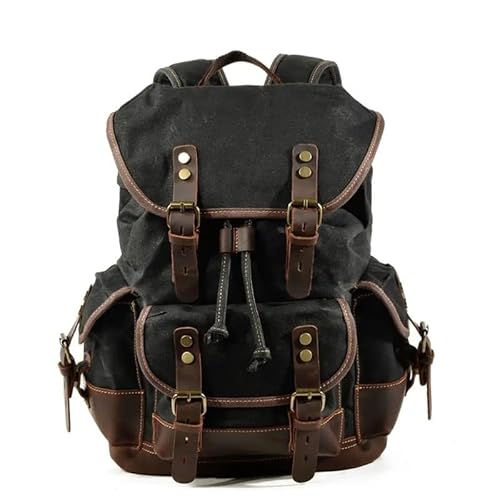 Canvas-Rucksack Herren Vintage Trekking-Rucksack Klassischer Rucksack aus gewachstem Canvas Kleiner Rucksack for Männer Stilvoller Canvas-Rucksack Robuster Rucksack for die Schule Outdoor-Canvas-Rucks Canvas-Rucksack Herren Vintage Trekking-Rucksack Klassischer Rucksack aus gewachstem Canvas Kleiner Rucksack for Männer Stilvoller Canvas-Rucksack Robuster Rucksack for die Schule Outdoor-Canvas-Rucks von LYP-DEINEOMGS