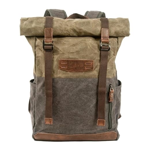 Canvas-Rucksack Herren Vintage Trekking-Rucksack Klassischer Rucksack aus gewachstem Canvas Kleiner Rucksack for Männer Stilvoller Canvas-Rucksack Robuster Rucksack for die Schule Outdoor-Canvas-Rucks Canvas-Rucksack Herren Vintage Trekking-Rucksack Klassischer Rucksack aus gewachstem Canvas Kleiner Rucksack for Männer Stilvoller Canvas-Rucksack Robuster Rucksack for die Schule Outdoor-Canvas-Rucks von LYP-DEINEOMGS