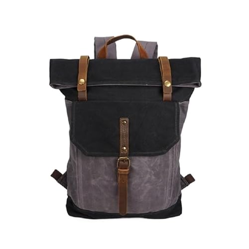 Canvas-Rucksack Herren Vintage Trekking-Rucksack Klassischer Rucksack aus gewachstem Canvas Kleiner Rucksack for Männer Stilvoller Canvas-Rucksack Robuster Rucksack for die Schule Outdoor-Canvas-Rucks Canvas-Rucksack Herren Vintage Trekking-Rucksack Klassischer Rucksack aus gewachstem Canvas Kleiner Rucksack for Männer Stilvoller Canvas-Rucksack Robuster Rucksack for die Schule Outdoor-Canvas-Rucks von LYP-DEINEOMGS
