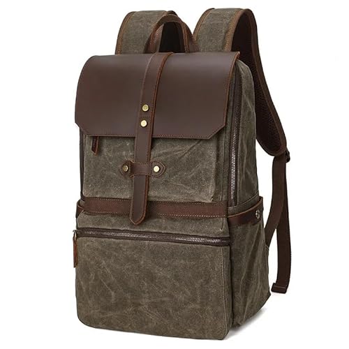 Canvas-Rucksack Herren Vintage Trekking-Rucksack Klassischer Rucksack aus gewachstem Canvas Kleiner Rucksack for Männer Stilvoller Canvas-Rucksack Robuster Rucksack for die Schule Outdoor-Canvas-Rucks Canvas-Rucksack Herren Vintage Trekking-Rucksack Klassischer Rucksack aus gewachstem Canvas Kleiner Rucksack for Männer Stilvoller Canvas-Rucksack Robuster Rucksack for die Schule Outdoor-Canvas-Rucks von LYP-DEINEOMGS