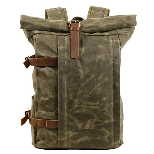Canvas-Rucksack Herren Vintage Trekking-Rucksack Klassischer Rucksack aus gewachstem Canvas Kleiner Rucksack for Männer Stilvoller Canvas-Rucksack Robuster Rucksack for die Schule Outdoor-Canvas-Rucks Canvas-Rucksack Herren Vintage Trekking-Rucksack Klassischer Rucksack aus gewachstem Canvas Kleiner Rucksack for Männer Stilvoller Canvas-Rucksack Robuster Rucksack for die Schule Outdoor-Canvas-Rucks von LYP-DEINEOMGS