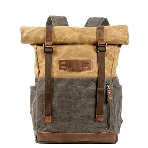Canvas-Rucksack Herren Vintage Trekking-Rucksack Klassischer Rucksack aus gewachstem Canvas Kleiner Rucksack for Männer Stilvoller Canvas-Rucksack Robuster Rucksack for die Schule Outdoor-Canvas-Rucks Canvas-Rucksack Herren Vintage Trekking-Rucksack Klassischer Rucksack aus gewachstem Canvas Kleiner Rucksack for Männer Stilvoller Canvas-Rucksack Robuster Rucksack for die Schule Outdoor-Canvas-Rucks von LYP-DEINEOMGS