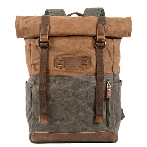 Canvas-Rucksack Herren Vintage Trekking-Rucksack Klassischer Rucksack aus gewachstem Canvas Kleiner Rucksack for Männer Stilvoller Canvas-Rucksack Robuster Rucksack for die Schule Outdoor-Canvas-Rucks Canvas-Rucksack Herren Vintage Trekking-Rucksack Klassischer Rucksack aus gewachstem Canvas Kleiner Rucksack for Männer Stilvoller Canvas-Rucksack Robuster Rucksack for die Schule Outdoor-Canvas-Rucks von LYP-DEINEOMGS
