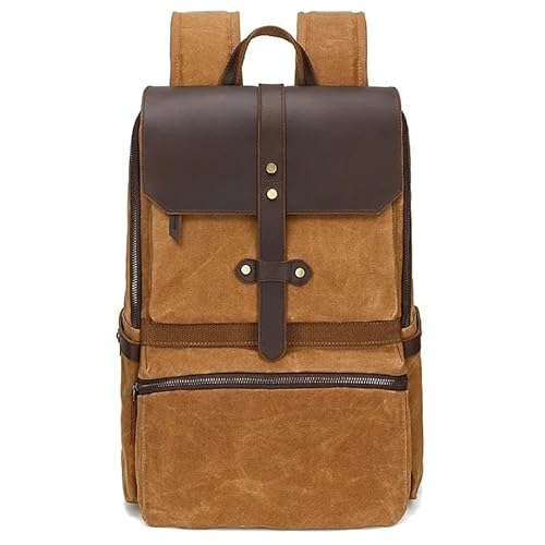 Canvas-Rucksack Herren Vintage Trekking-Rucksack Klassischer Rucksack aus gewachstem Canvas Kleiner Rucksack for Männer Stilvoller Canvas-Rucksack Robuster Rucksack for die Schule Outdoor-Canvas-Rucks Canvas-Rucksack Herren Vintage Trekking-Rucksack Klassischer Rucksack aus gewachstem Canvas Kleiner Rucksack for Männer Stilvoller Canvas-Rucksack Robuster Rucksack for die Schule Outdoor-Canvas-Rucks von LYP-DEINEOMGS