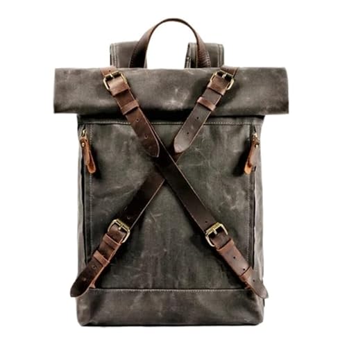 Canvas-Rucksack Herren Vintage Trekking-Rucksack Klassischer Rucksack aus gewachstem Canvas Kleiner Rucksack for Männer Stilvoller Canvas-Rucksack Robuster Rucksack for die Schule Outdoor-Canvas-Rucks Canvas-Rucksack Herren Vintage Trekking-Rucksack Klassischer Rucksack aus gewachstem Canvas Kleiner Rucksack for Männer Stilvoller Canvas-Rucksack Robuster Rucksack for die Schule Outdoor-Canvas-Rucks von LYP-DEINEOMGS
