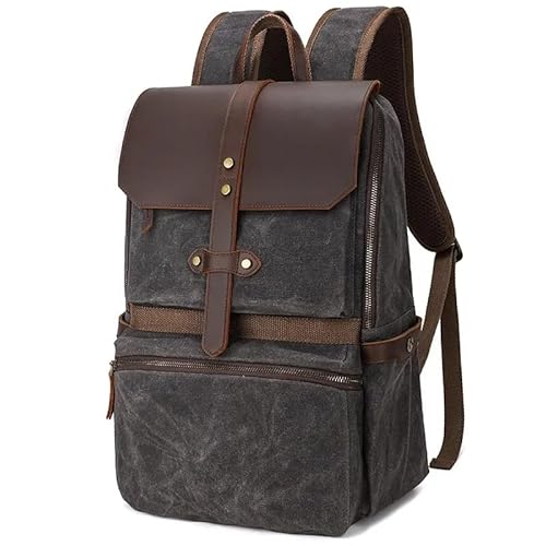 Canvas-Rucksack Herren Vintage Trekking-Rucksack Klassischer Rucksack aus gewachstem Canvas Kleiner Rucksack for Männer Stilvoller Canvas-Rucksack Robuster Rucksack for die Schule Outdoor-Canvas-Rucks Canvas-Rucksack Herren Vintage Trekking-Rucksack Klassischer Rucksack aus gewachstem Canvas Kleiner Rucksack for Männer Stilvoller Canvas-Rucksack Robuster Rucksack for die Schule Outdoor-Canvas-Rucks von LYP-DEINEOMGS