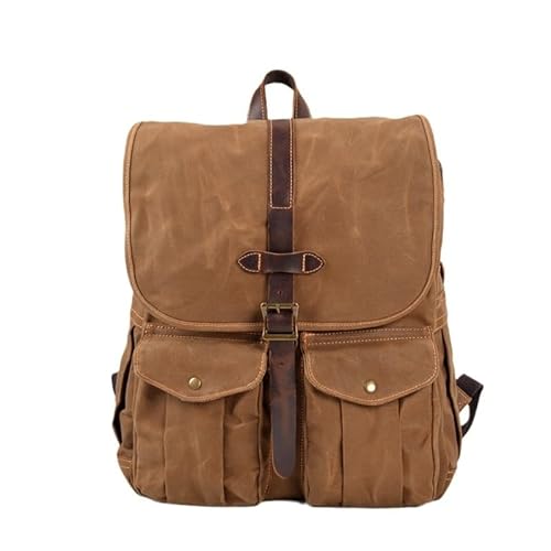 Canvas-Rucksack Herren Vintage Trekking-Rucksack Klassischer Rucksack aus gewachstem Canvas Kleiner Rucksack for Männer Stilvoller Canvas-Rucksack Robuster Rucksack for die Schule Outdoor-Canvas-Rucks Canvas-Rucksack Herren Vintage Trekking-Rucksack Klassischer Rucksack aus gewachstem Canvas Kleiner Rucksack for Männer Stilvoller Canvas-Rucksack Robuster Rucksack for die Schule Outdoor-Canvas-Rucks von LYP-DEINEOMGS