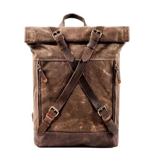 Canvas-Rucksack Herren Vintage Trekking-Rucksack Klassischer Rucksack aus gewachstem Canvas Kleiner Rucksack for Männer Stilvoller Canvas-Rucksack Robuster Rucksack for die Schule Outdoor-Canvas-Rucks Canvas-Rucksack Herren Vintage Trekking-Rucksack Klassischer Rucksack aus gewachstem Canvas Kleiner Rucksack for Männer Stilvoller Canvas-Rucksack Robuster Rucksack for die Schule Outdoor-Canvas-Rucks von LYP-DEINEOMGS