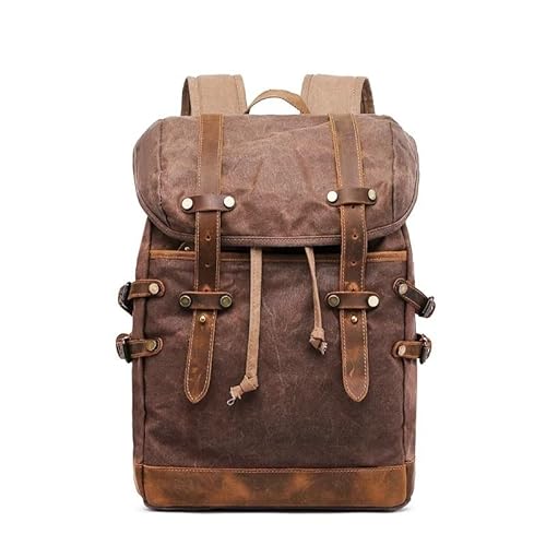 Canvas-Rucksack Herren Vintage Trekking-Rucksack Klassischer Rucksack aus gewachstem Canvas Kleiner Rucksack for Männer Stilvoller Canvas-Rucksack Robuster Rucksack for die Schule Outdoor-Canvas-Rucks Canvas-Rucksack Herren Vintage Trekking-Rucksack Klassischer Rucksack aus gewachstem Canvas Kleiner Rucksack for Männer Stilvoller Canvas-Rucksack Robuster Rucksack for die Schule Outdoor-Canvas-Rucks von LYP-DEINEOMGS