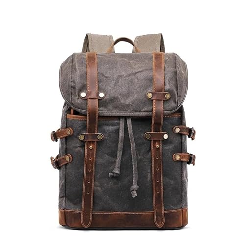 Canvas-Rucksack Herren Vintage Trekking-Rucksack Klassischer Rucksack aus gewachstem Canvas Kleiner Rucksack for Männer Stilvoller Canvas-Rucksack Robuster Rucksack for die Schule Outdoor-Canvas-Rucks Canvas-Rucksack Herren Vintage Trekking-Rucksack Klassischer Rucksack aus gewachstem Canvas Kleiner Rucksack for Männer Stilvoller Canvas-Rucksack Robuster Rucksack for die Schule Outdoor-Canvas-Rucks von LYP-DEINEOMGS