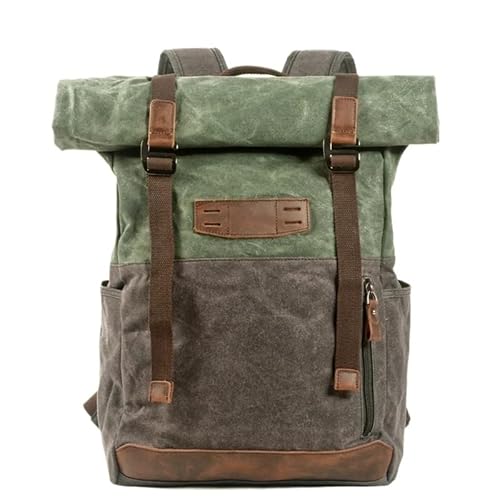 Canvas-Rucksack Herren Vintage Trekking-Rucksack Klassischer Rucksack aus gewachstem Canvas Kleiner Rucksack for Männer Stilvoller Canvas-Rucksack Robuster Rucksack for die Schule Outdoor-Canvas-Rucks Canvas-Rucksack Herren Vintage Trekking-Rucksack Klassischer Rucksack aus gewachstem Canvas Kleiner Rucksack for Männer Stilvoller Canvas-Rucksack Robuster Rucksack for die Schule Outdoor-Canvas-Rucks von LYP-DEINEOMGS