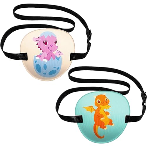 LYQNIHOB 2pcs Augenklappen für Kinder mit Amblyopie, wiederverwendbare Augenklappen für Nutzen mit Brillen, Strabismus - rechte & linke Augenpflaster für die Behandlung von Amblyopie bei Kindern von LYQNIHOB