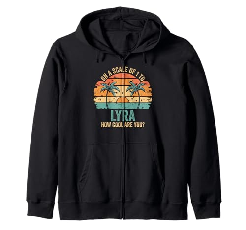 LYRA Cute Retro Girls Groovy LYRA Personalized Name Kapuzenjacke LYRA Cute Retro Girls Groovy LYRA Personalized Name Kapuzenjacke von LYRA Name Gift Groovy Outfits For Women