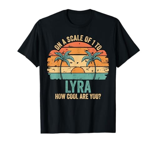 LYRA Cute Retro Girls Groovy LYRA Personalized Name T-Shirt LYRA Cute Retro Girls Groovy LYRA Personalized Name T-Shirt von LYRA Name Gift Groovy Outfits For Women