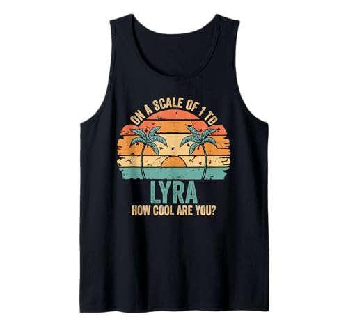 LYRA Cute Retro Girls Groovy LYRA Personalized Name Tank Top LYRA Cute Retro Girls Groovy LYRA Personalized Name Tank Top von LYRA Name Gift Groovy Outfits For Women