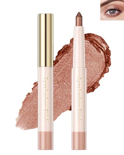 Cream Schimmer Lidschatten Stift, Hochpigmentierter Lidschattenstift, Mineral Waterproof Eye Shadow,Perlglanz-Seidenraupen-Lidschatten Stick,Wasserfester,Lang anhaltender Eye Highlighter Pen-03# von LYSdefeu