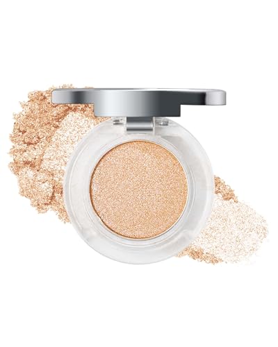 Highlighting Eye Shadow,Wasserfest Schimmer Creme Lidschatten Palette,Long Lasting Hochpigmentiert,Metallic Diamond Gold Eyeshadow 2-in-1,Cremige Textur,Korean Augen Make Up, Geschenke für Frauen-04 von LYSdefeu