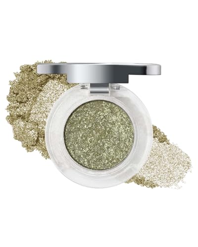 Highlighting Eye Shadow,Wasserfest Schimmer Creme Lidschatten Palette,Long Lasting Hochpigmentiert,Metallic Diamond Green Eyeshadow 2-in-1,Cremige Textur,Korean Augen Make Up, Geschenke für Frauen-08 von LYSdefeu