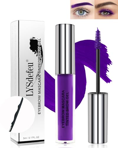 Wasserfestes Farbe Augenbrauen Gel,Lang Anhaltendes Lila Wimperntusche,Flüssiges Getöntes Augenbrauengel Make-up,Colored Volumen Verlängerung Eyebrow Mascara Glue,Cosplay Show Augen Makeup-08 Violett Wasserfestes Farbe Augenbrauen Gel,Lang Anhaltendes Lila Wimperntusche,Flüssiges Getöntes Augenbrauengel Make-up,Colored Volumen Verlängerung Eyebrow Mascara Glue,Cosplay Show Augen Makeup-08 Violett von LYSdefeu