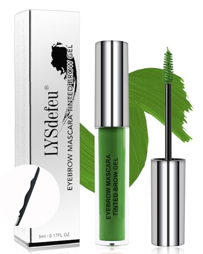 Wasserfestes Farbe Augenbrauen Gel,Lang Anhaltendes grün Wimperntusche,Flüssiges Getöntes Augenbrauengel Make-up Set,Colored Volumen Verlängerung Eyebrow Mascara Glue,Cosplay Show Augen Makeup-12Green Wasserfestes Farbe Augenbrauen Gel,Lang Anhaltendes grün Wimperntusche,Flüssiges Getöntes Augenbrauengel Make-up Set,Colored Volumen Verlängerung Eyebrow Mascara Glue,Cosplay Show Augen Makeup-12Green von LYSdefeu