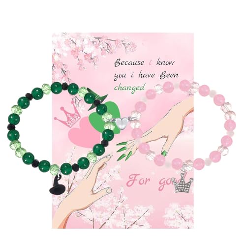 LYTOPTOP Elphaba Galinda Freundschaftsarmband, Wicked Geschenke für Freund Paar Mädchen Teenager Beste Freundin, Krone Hexe Wicked Hut Strass-Armband für Valentinstag Geburtstag Weihnachten LYTOPTOP Elphaba Galinda Freundschaftsarmband, Wicked Geschenke für Freund Paar Mädchen Teenager Beste Freundin, Krone Hexe Wicked Hut Strass-Armband für Valentinstag Geburtstag Weihnachten von LYTOPTOP
