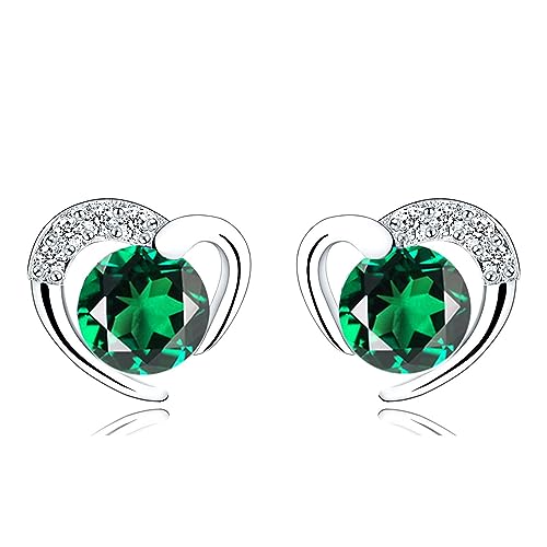 Ohrstecker Silber 925 Klein Ohrringe für Damen | Sterling Silber Herz Ohrstecker Set mit Zirkonia für Mädchen Geschenke Ohrstecker Silber 925 Klein Ohrringe für Damen | Sterling Silber Herz Ohrstecker Set mit Zirkonia für Mädchen Geschenke von LYTOPTOP